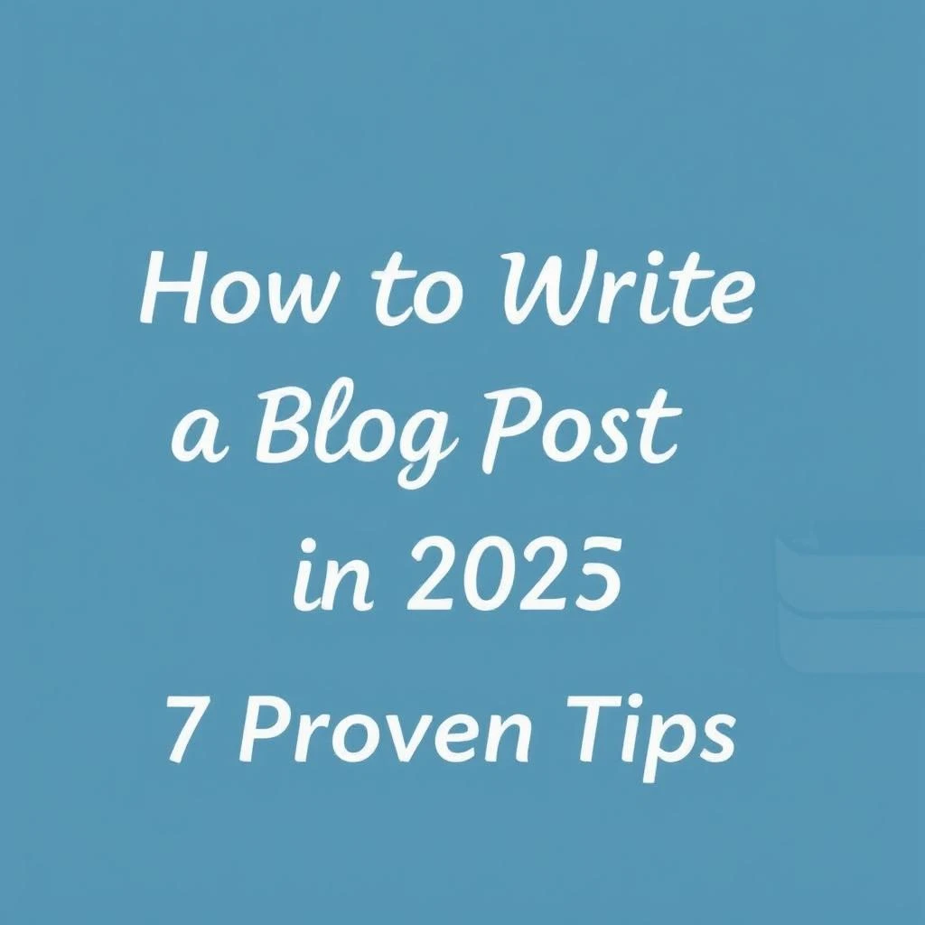How to Write a Blog Post Fast in 2025: 7 Proven Tips