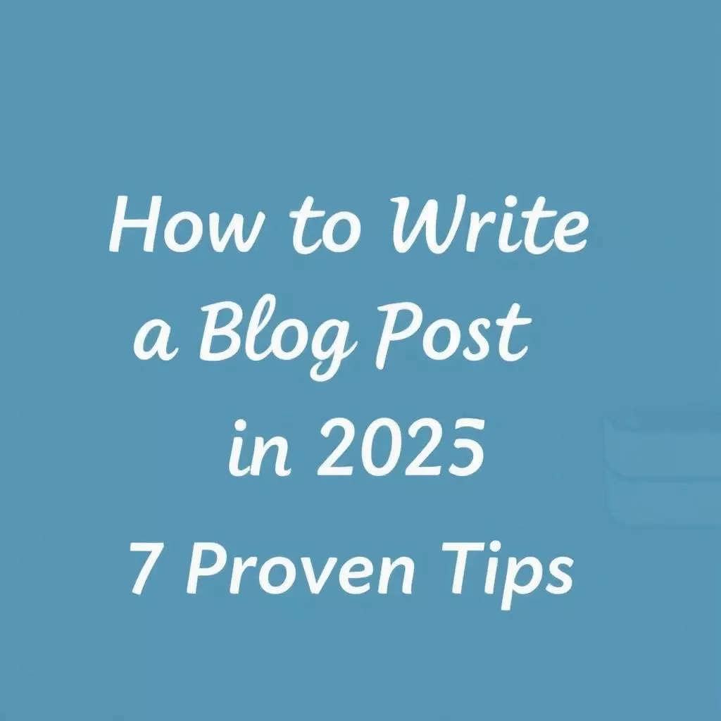 How to Write a Blog Post Fast in 2025: 7 Proven Tips